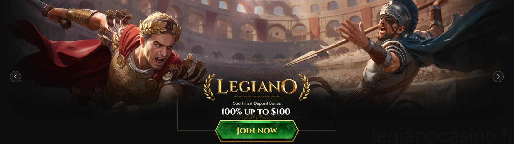 Legiano Casino tervetuliaisbonus